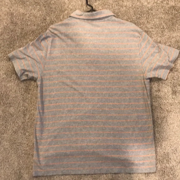 Gap striped polo. Gray. Size large - Picture 3 of 3